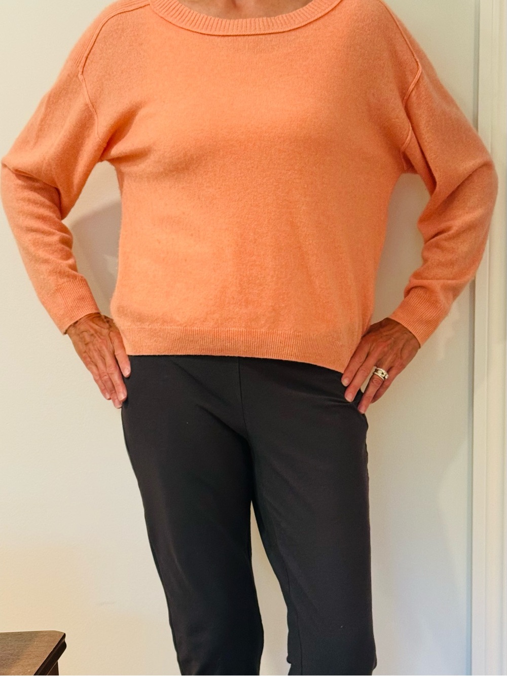 Anthropologie Pilcro cashmere sweater Peachy Color Size Small EUC